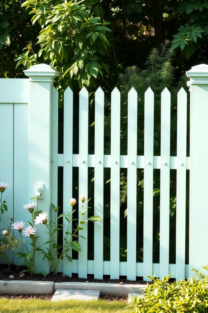 Cool Mint Freshness - 22 Garden Fence Colour Ideas