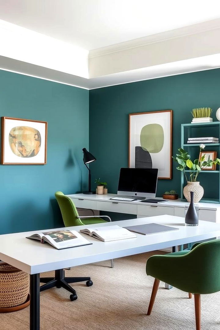Cool Teal and Moss Magic - 22 Blue and Green Color Combos for Decorating