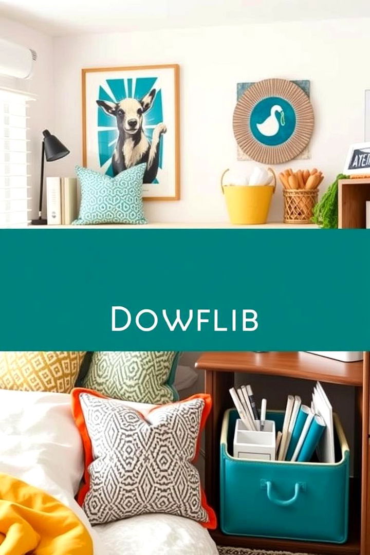 Coordinated Accessory Themes - 22 Dorm Room Decorating Ideas