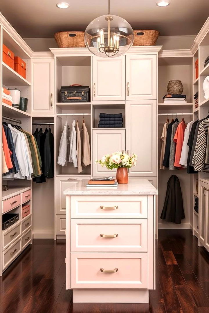Coordinated Color Schemes - 22 Closet Island Ideas