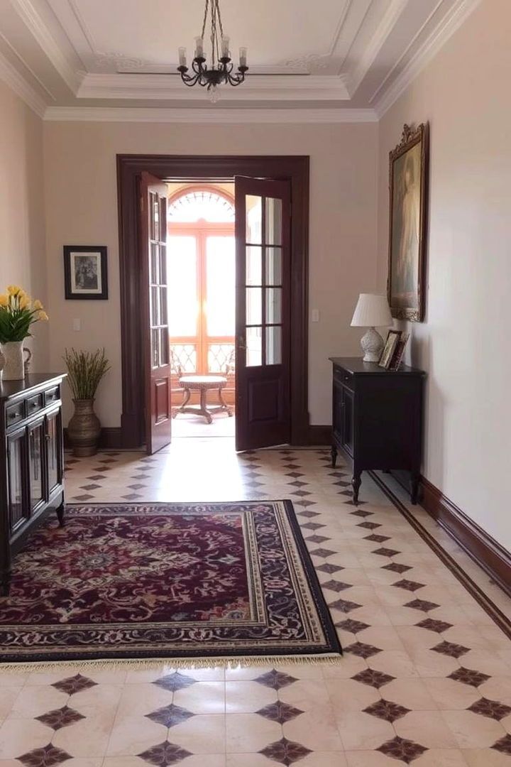 Coordinated Flooring Patterns - 22 Symmetrical Living Room Ideas