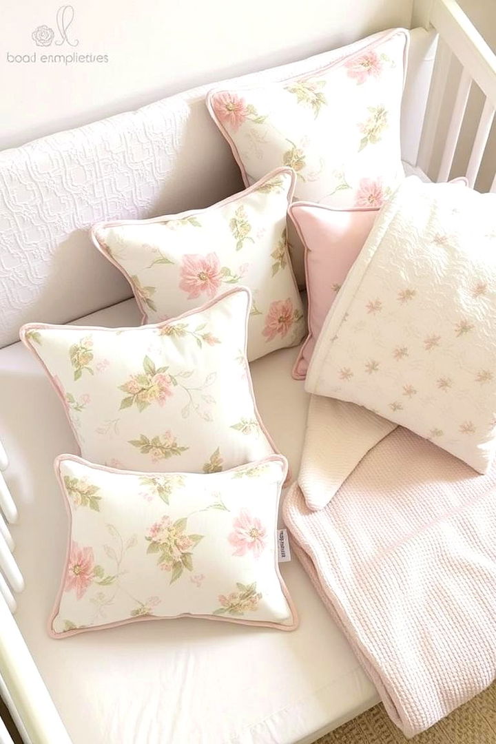 Coordinated Floral Soft Textiles - 22 Floral Nursery Ideas