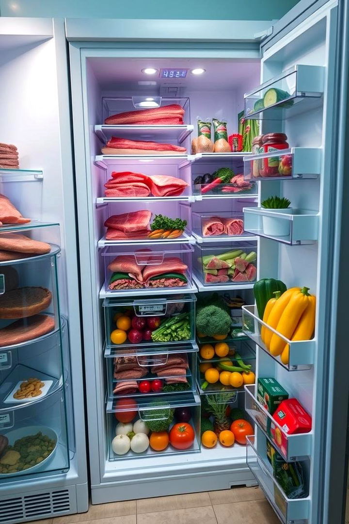 Coordinated Freezer Organization - 22 Fridge Organization Ideas