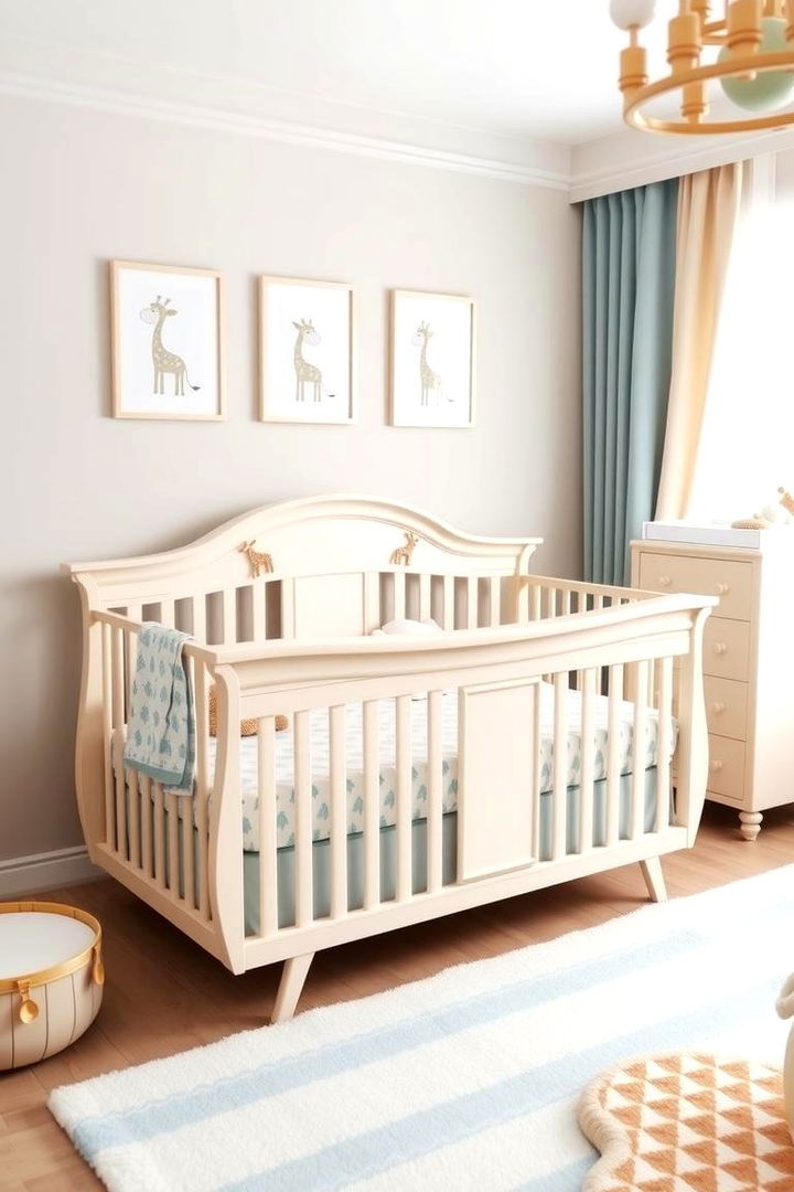 Coordinated Giraffe Furniture - 22 Giraffe Nursery Ideas