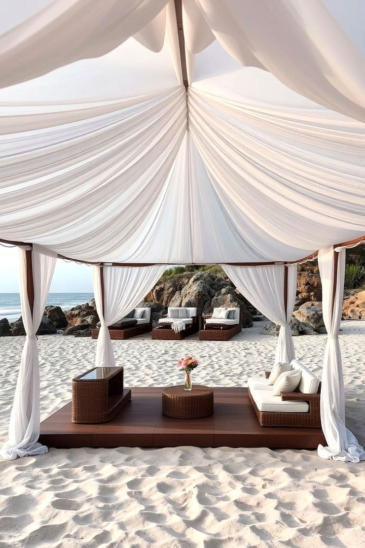 Coordinated Temporary Structures - 22 Beach Wedding Ideas