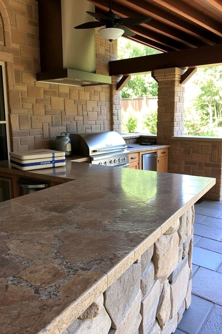 Coping Stone Countertops - 22 Types of Outdoor Kitchen Countertops