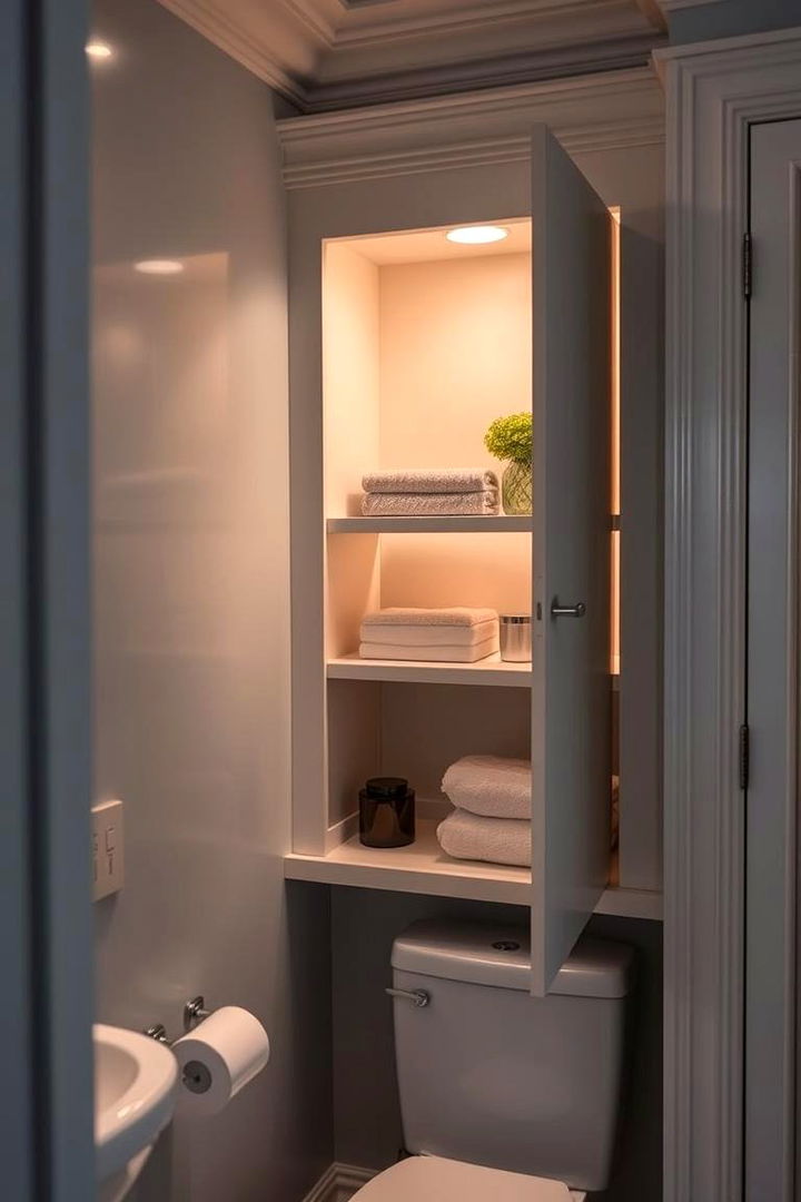 Corner Cabinets to Maximize Space - 22 Bathroom Wall Storage Ideas