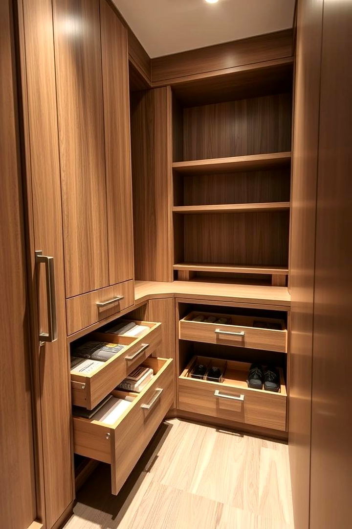 Corner Drawers for Easy Reach - 22 Blind Corner Kitchen Cabinet Ideas