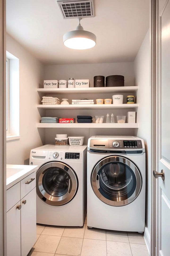Corner Shelf Optimization - 22 Laundry Room Storage Ideas