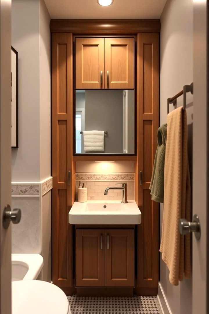 Corner Storage Solutions - 22 Pedestal Sink Storage Ideas