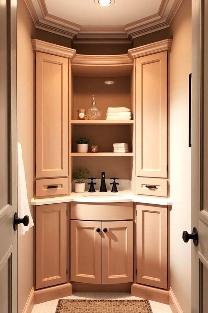 Corner Vanity - 22 Small Bathroom Vanity Ideas