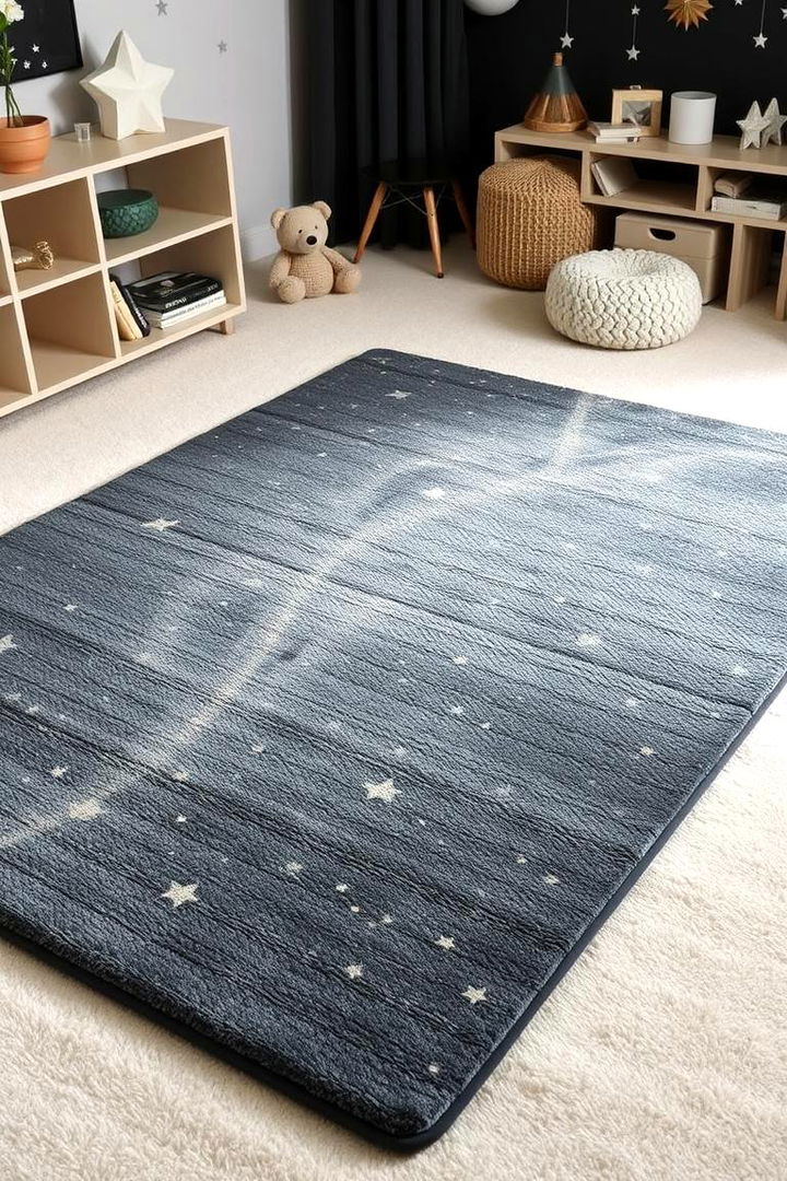 Cosmic Rug and Floor Decorations - 22 Space-themed Nursery Ideas
