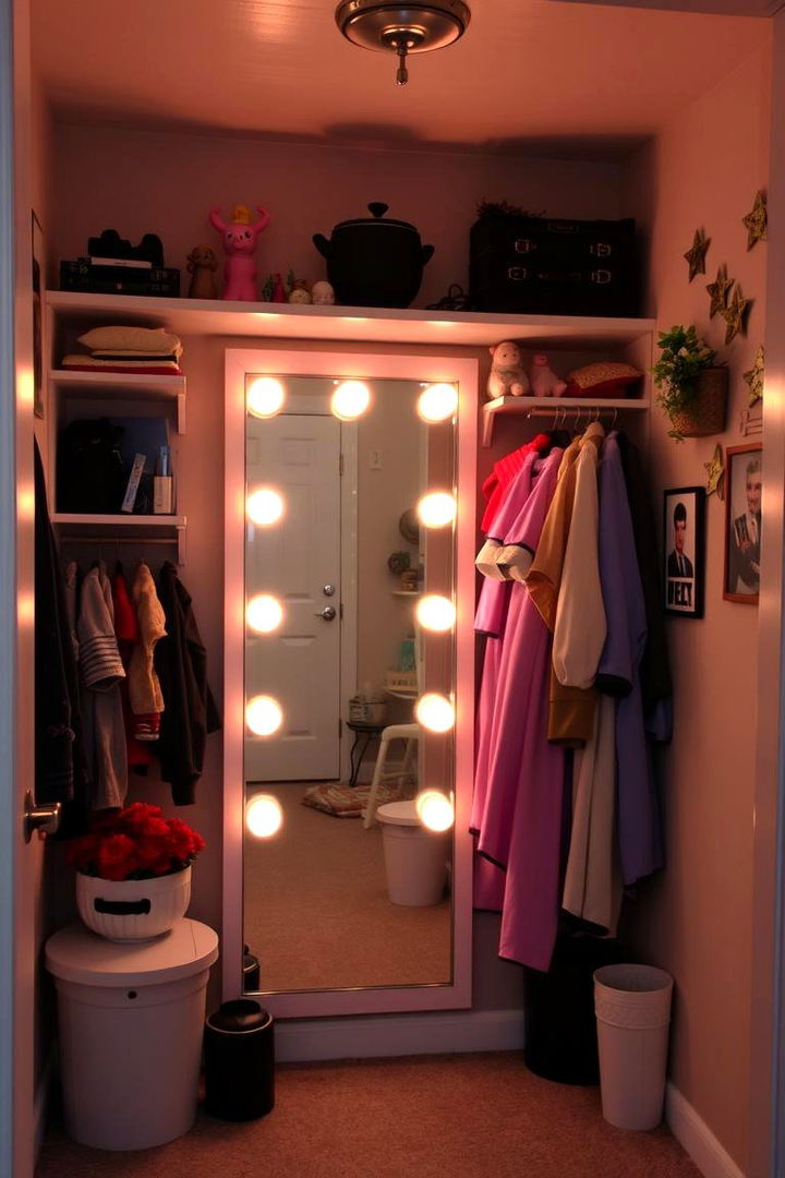 Cosplay Dressing Area and Interactive Display - 22 Anime Room Ideas