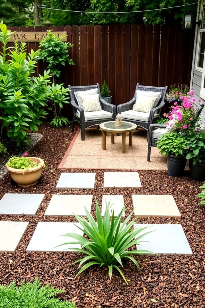 Cost Effective Outdoor Renewal - 22 mulch patio ideas