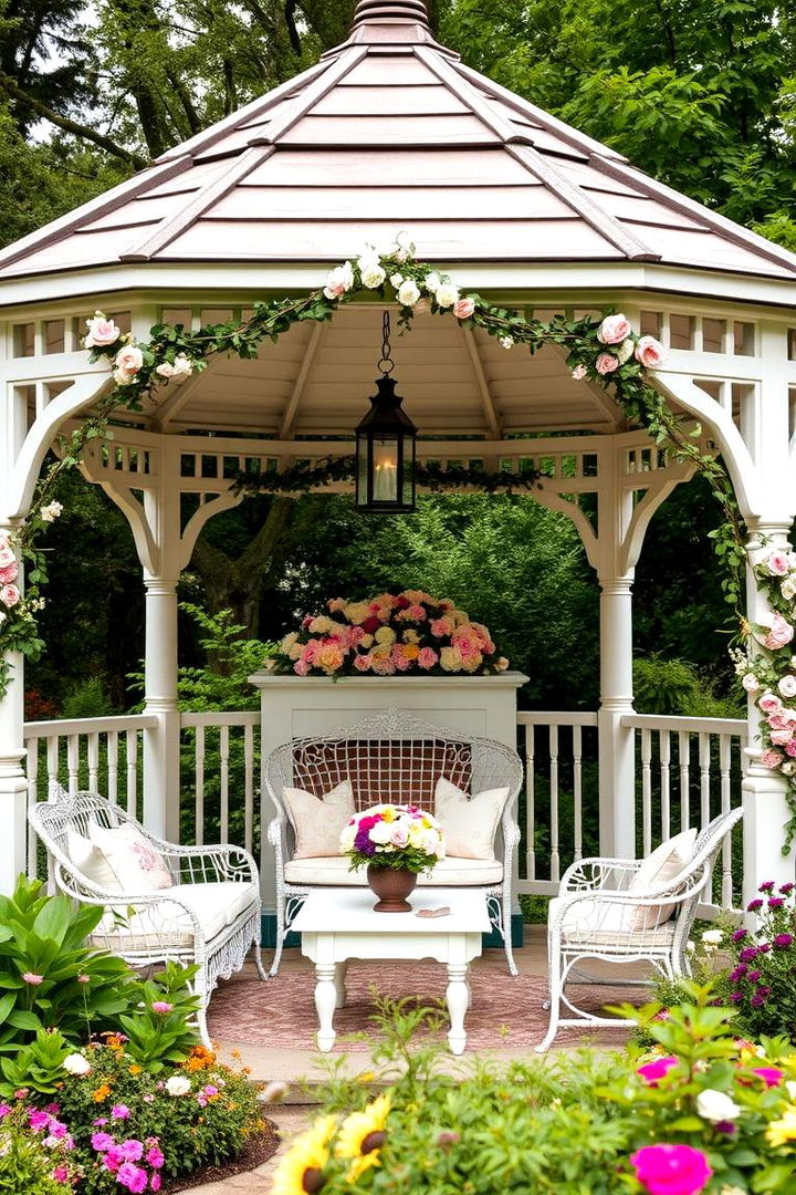 Cottage Charm Gazebo - 22 Backyard Gazebo Ideas