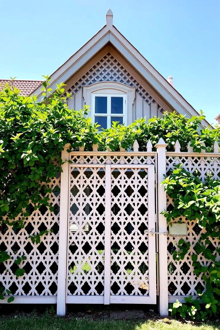 Cottage Charm Lattice Fence - 22 Lattice Fence Ideas