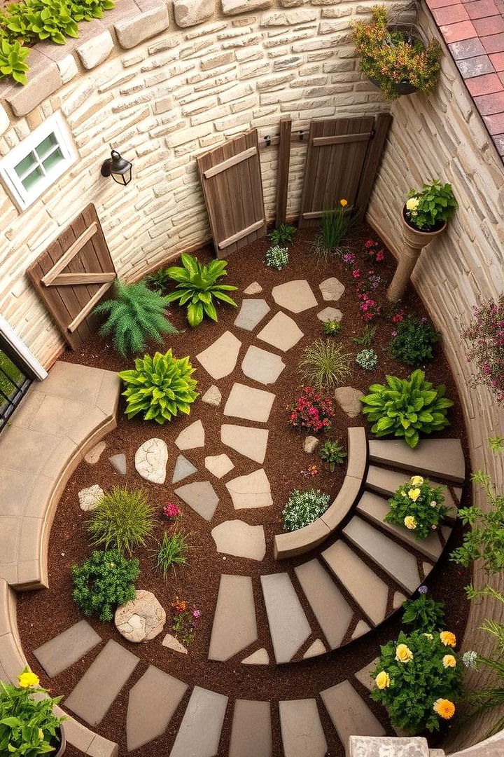 Cottage Charm Spiral - 22 Spiral Garden Design Ideas