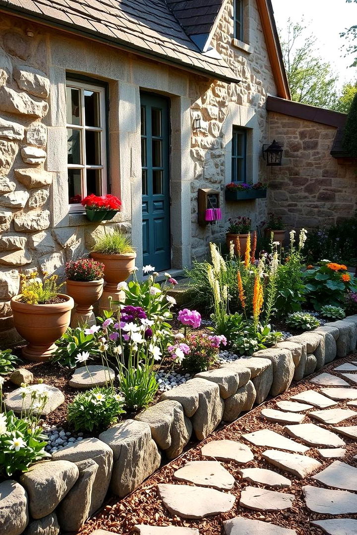 Cottage Charm Stone Garden - 22 Stone Garden Ideas