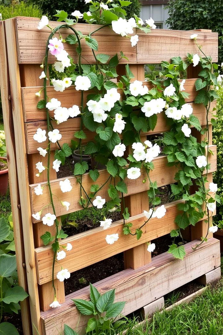 Cottage Style Pallet Garden - 22 Pallet Garden Ideas