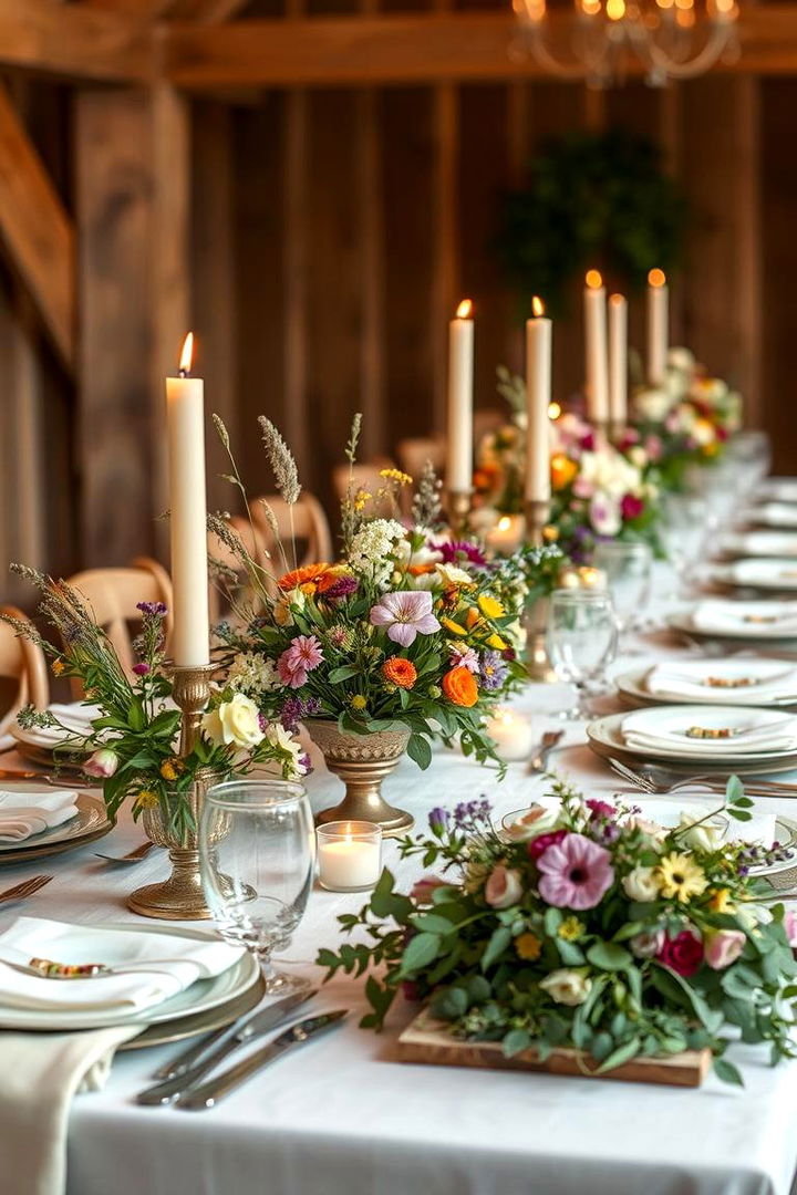 Country Chic Floral Arrangements - 22 Western Wedding Ideas