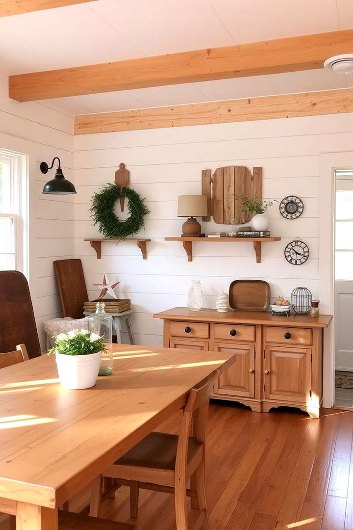 Country Farmhouse Shiplap Fireplace - 22 Shiplap Fireplace Ideas