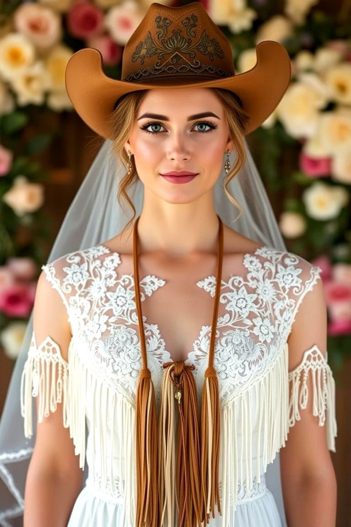 Country Style Bridal Attire - 22 Western Wedding Ideas