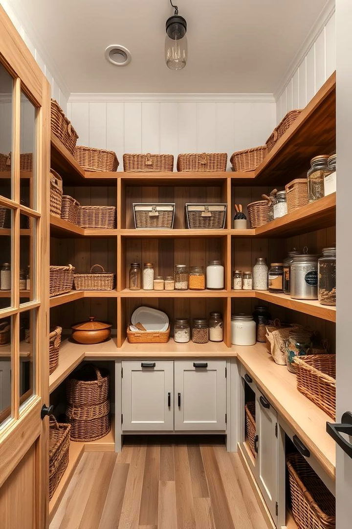 Country Style Pantry - 22 French Country Kitchen Ideas