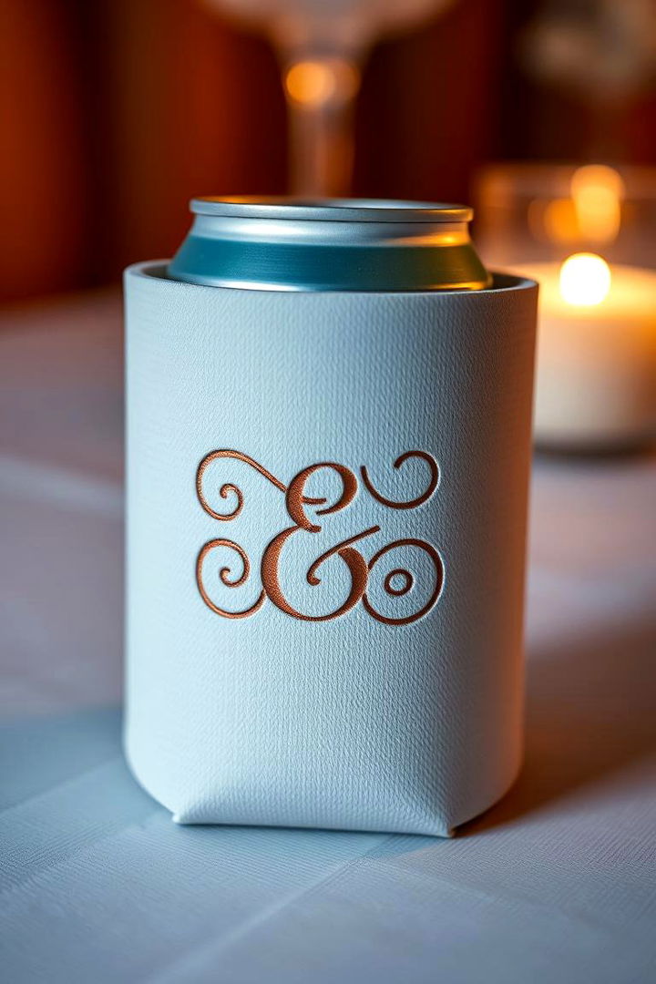 Couples Initials Koozie - 22 Wedding Koozie Ideas