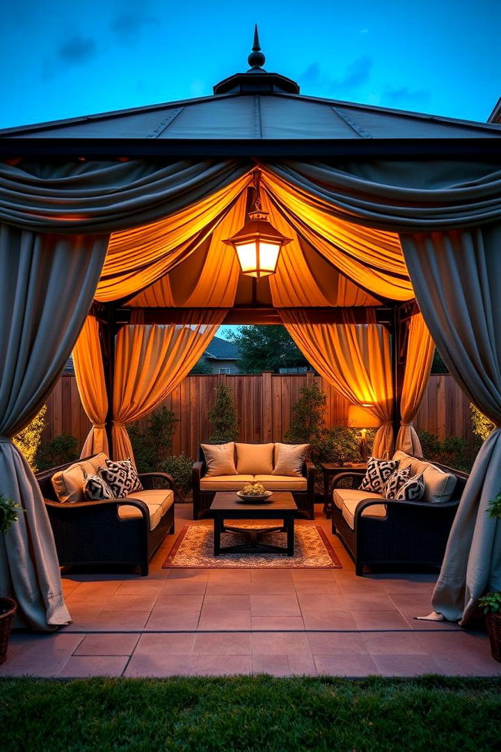 Covered Outdoor Lounge Gazebo - 22 Backyard Gazebo Ideas