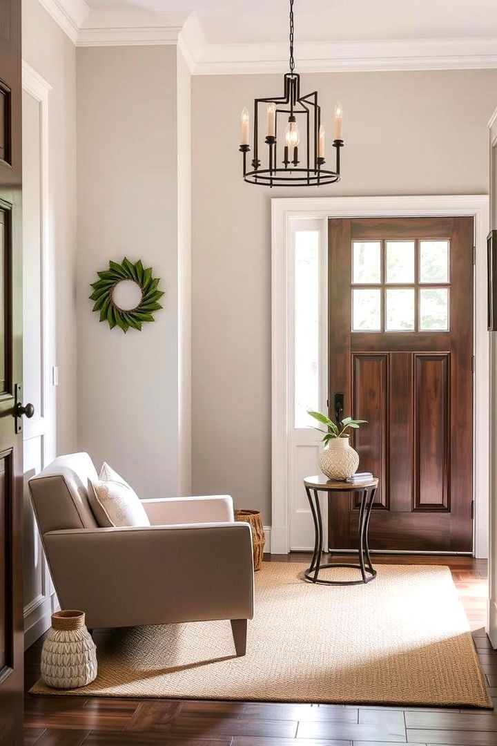 Cozy Accent Chair Setup - 22 Foyer Decor Ideas
