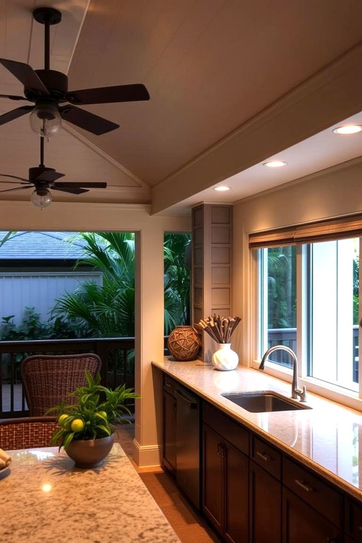Cozy Ambient Lighting - 22 Lanai Kitchen Ideas