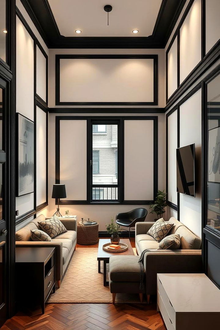 Cozy Apartment Appeal - 22 Black Trim Interiors