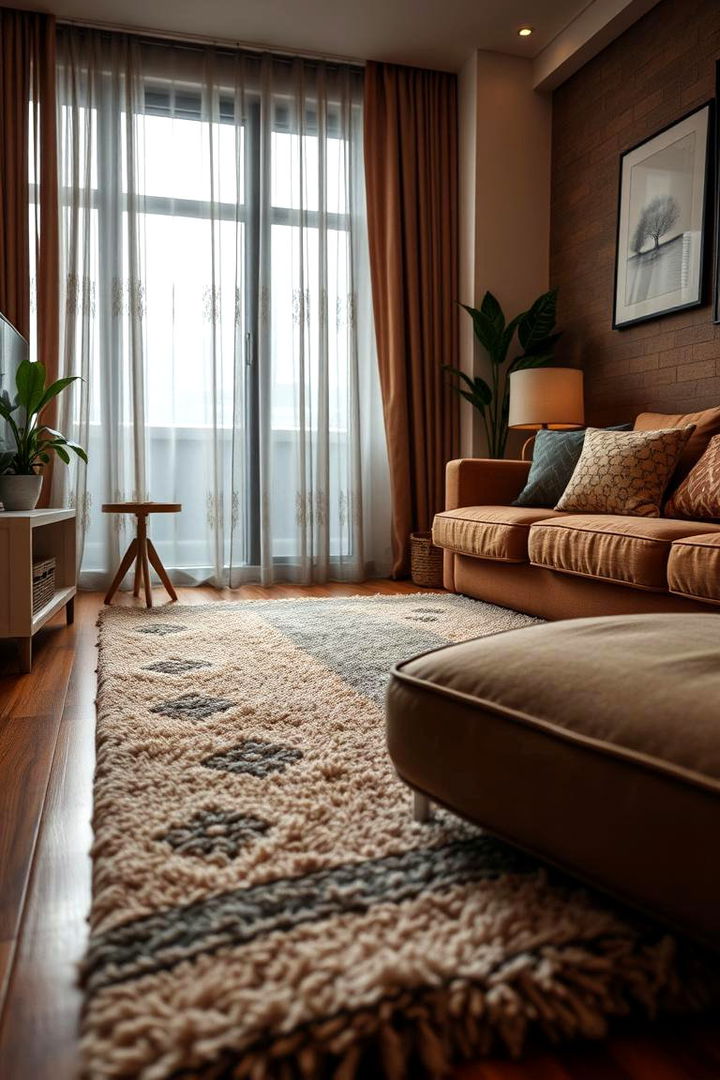 Cozy Area Rugs - 22 Apartment Decorating Ideas