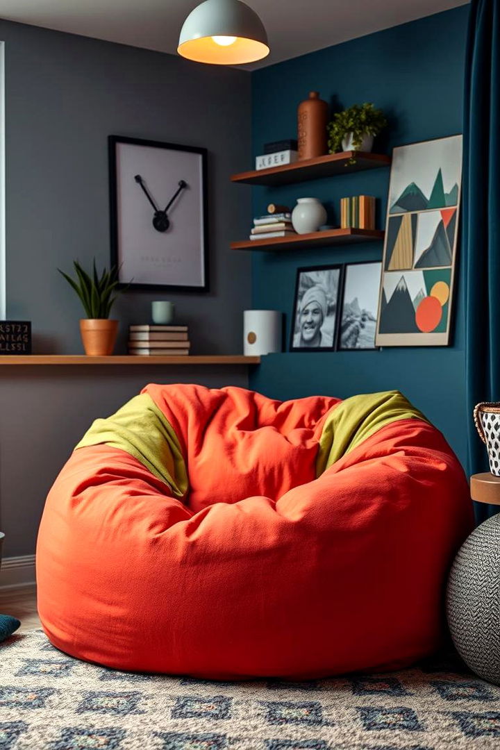 Cozy Bean Bag Haven - 22 Man Cave Seating Ideas