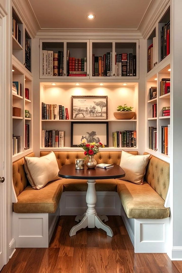 Cozy Book Nook Dining Delight - 22 Library Dining Room Combo Ideas