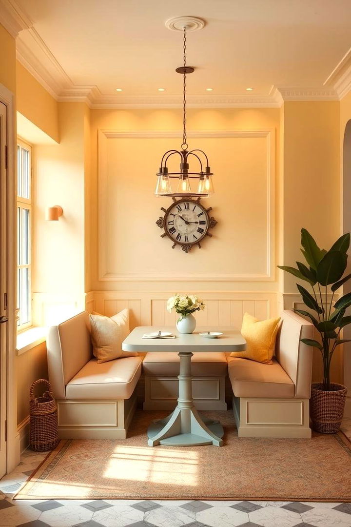 Cozy Breakfast Nook - 22 Pale Yellow Kitchen Ideas