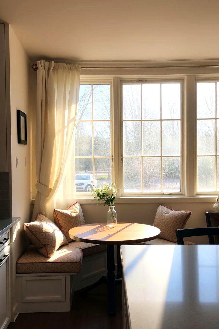 Cozy Breakfast Window Nook - 22 Kitchen Window Ideas