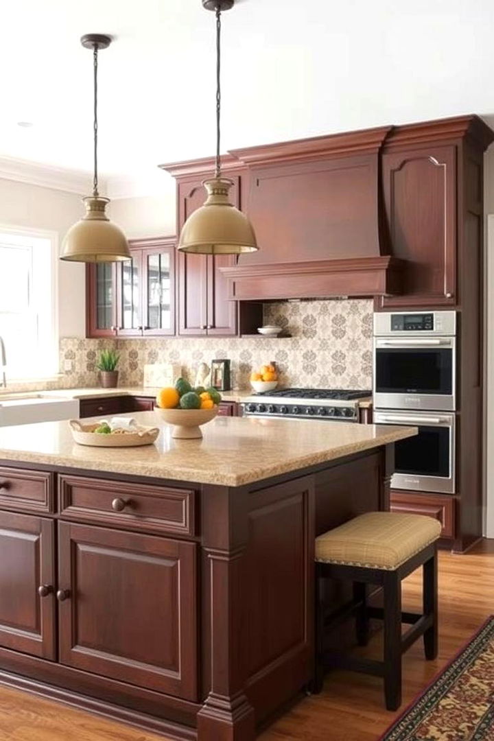 Cozy Brown Kitchen Islands - 22 Brown Kitchen Ideas