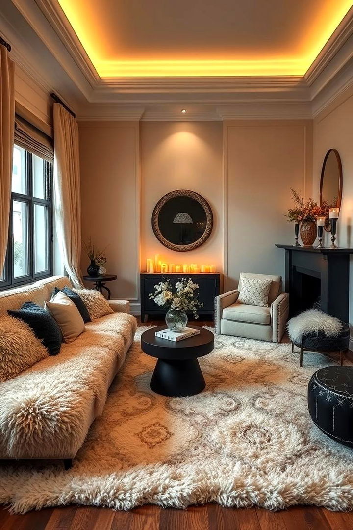 Cozy Comfort and Warm Textures - 22 Cream and Black Bedroom Ideas