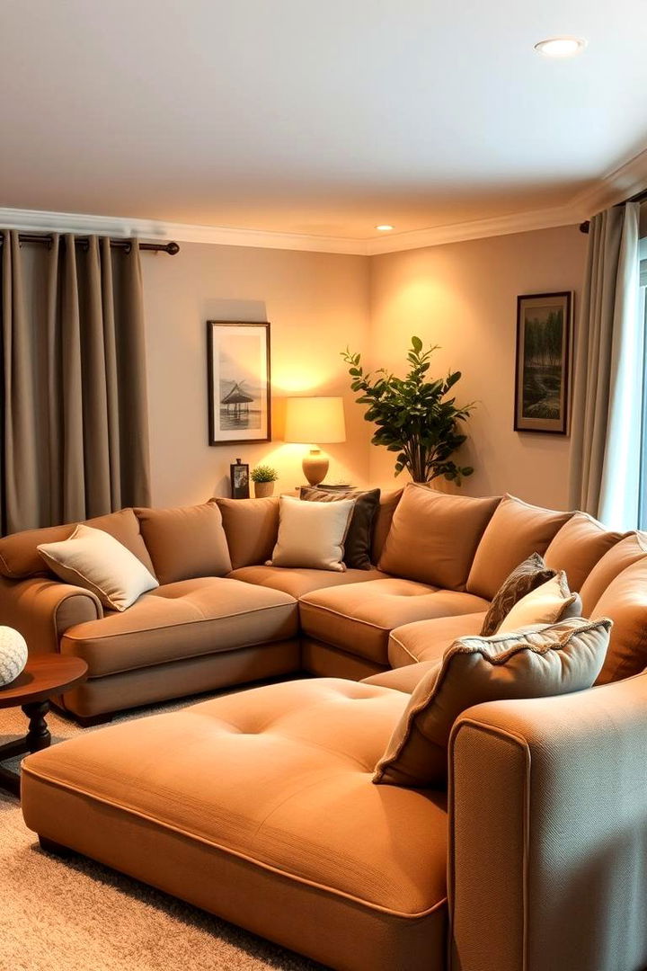 Cozy Comfort with Plush Sectionals - 22 Sectional Living Room Ideas