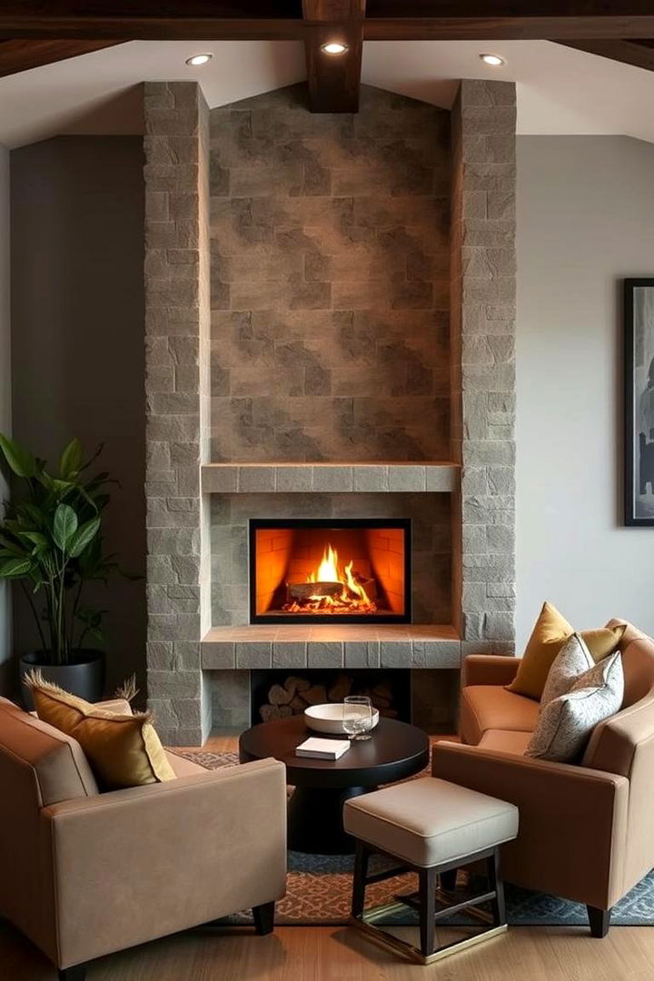 Cozy Corner Feature - 22 3 Sided Fireplace Ideas