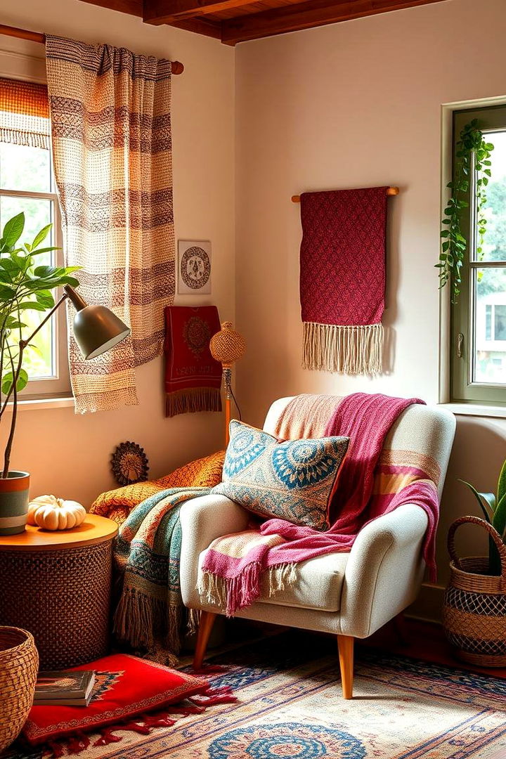 Cozy Corner Nooks - 22 Bohemian Home Office Ideas