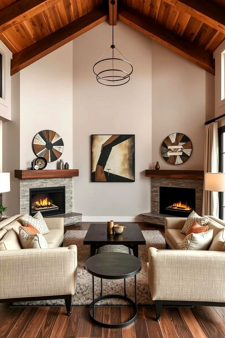 Cozy Corners and Open Spaces - 22 Rooms With Fireplaces With Vaulted Ceilings Features