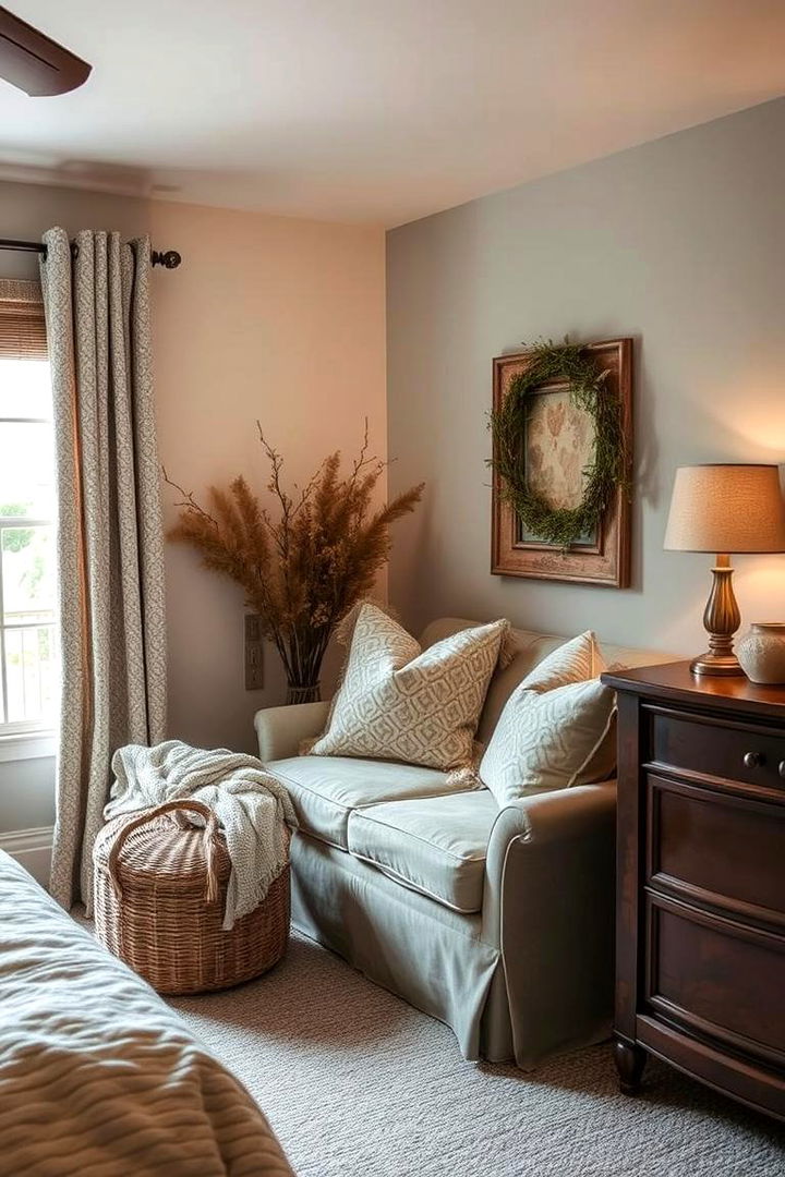 Cozy Corners with Rustic Sage - 22 Sage Green and Grey Bedroom Ideas