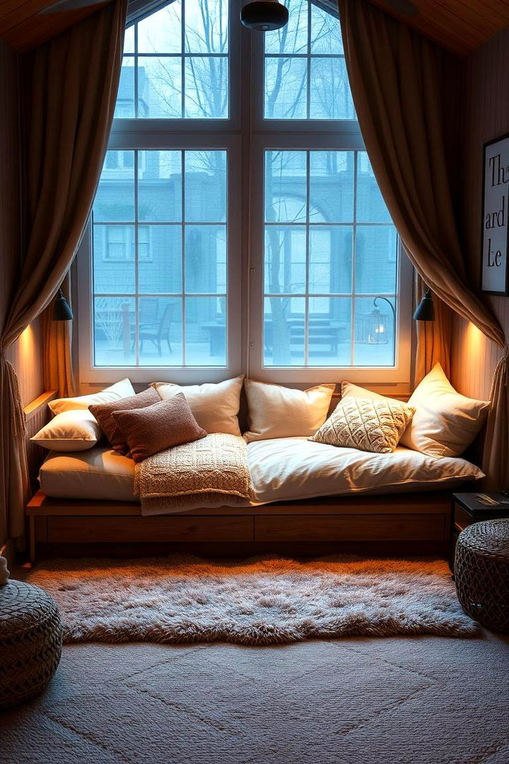 Cozy Daybed with Soft Textures - 22 Daybed Ideas for Small Spaces