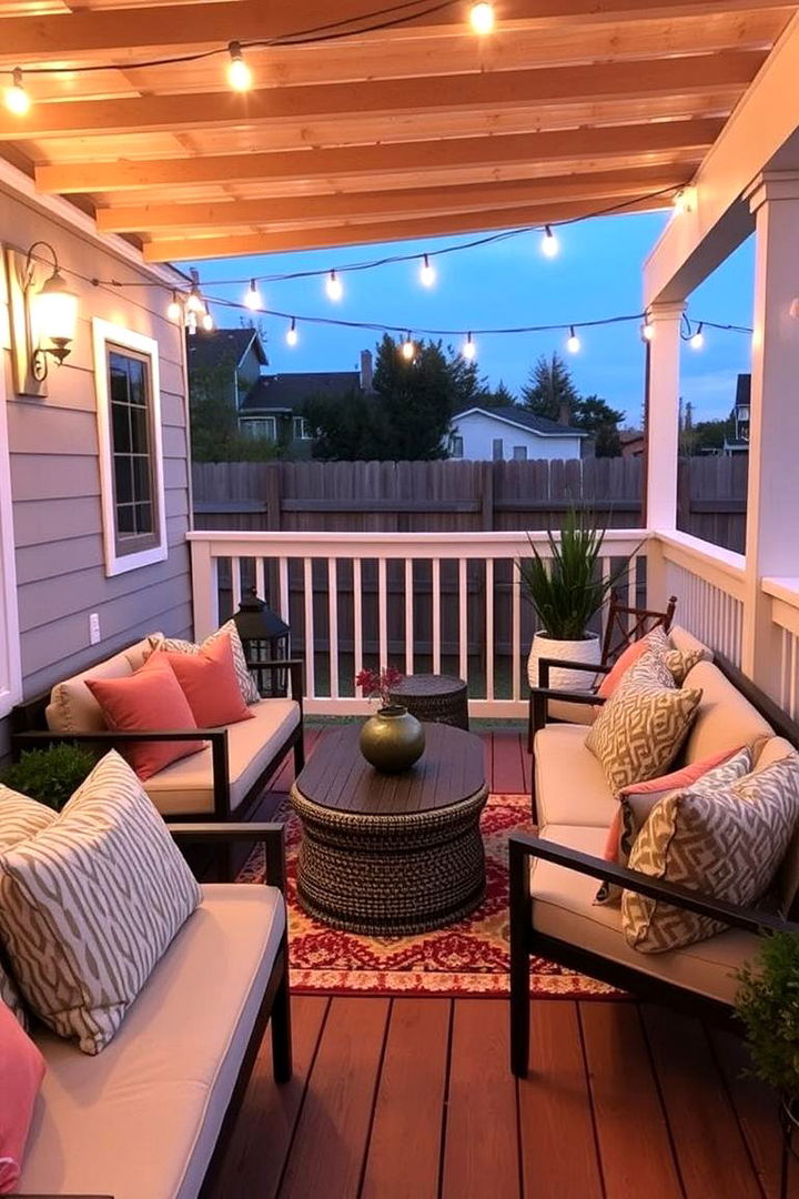 Cozy Deck Lounge Creation - 22 Backyard Deck Ideas on a Budget