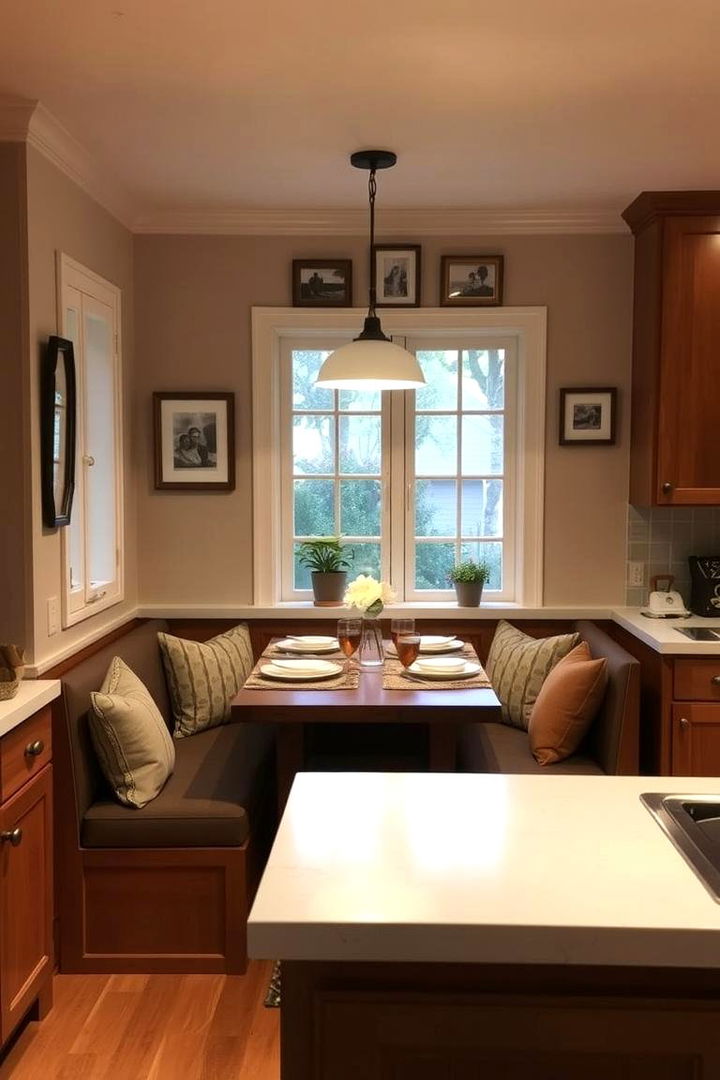 Cozy Dining Nook - 22 Cozy Kitchen Ideas