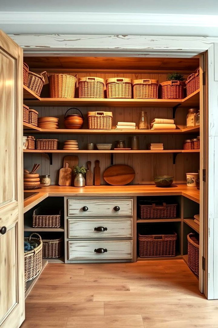 Cozy Farmhouse Pantry Concepts - 22 Walk in Pantry Ideas