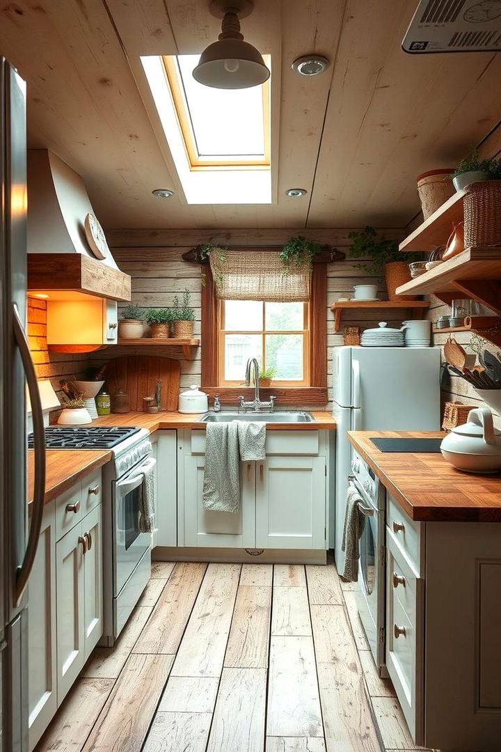 Cozy Farmhouse White Kitchen - 22 Kitchen With White Appliances Ideas