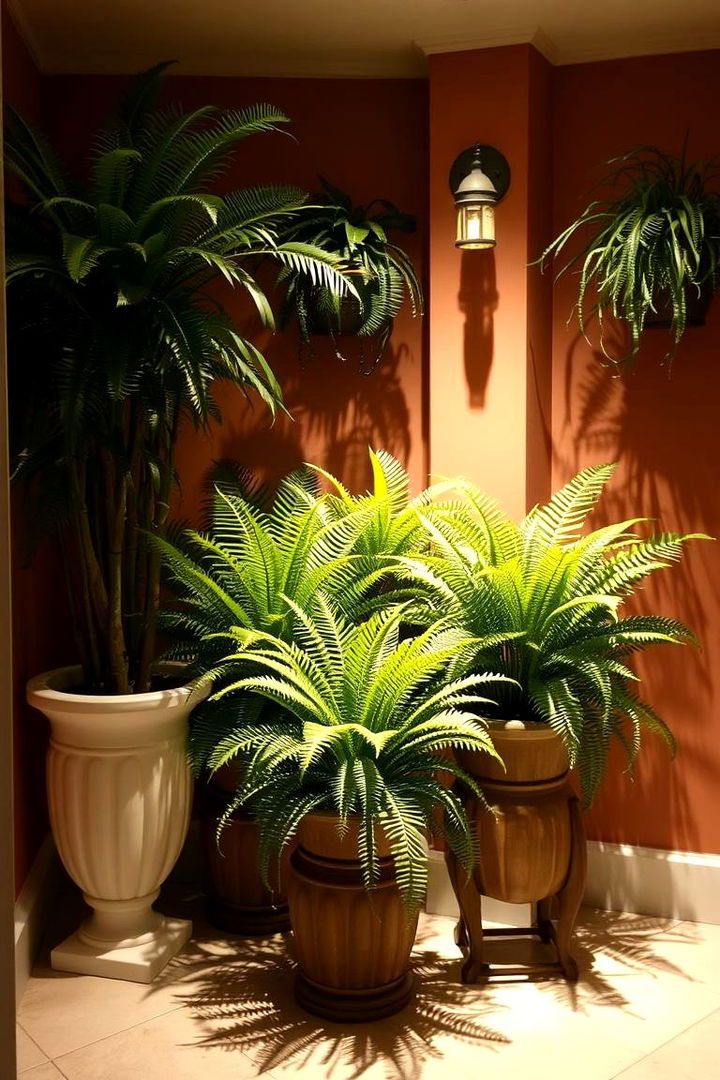 Cozy Fern Corners - 22 Ways Decorating With Plants